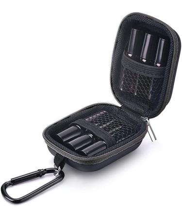 Buy Stakee Essential Oil Storage Bag | Portable Zipper Bags for Travel | Durable Essential Oil Transporters in Black - Buy Online on GoSupps.com