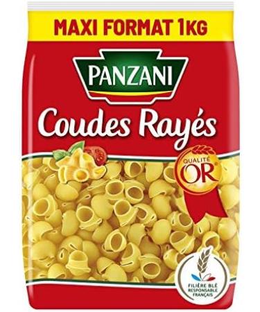 Epicerie sal e Panzani Striped Elbow Pasta 1 kg Pack of 4 - Buy Online on GoSupps.com