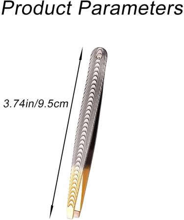 Slanted Stainless Steel Eyebrow Tweezers - Anti-Skid Sharp Tweezers for Facial Hair - Buy Online on GoSupps.com