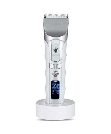 FLaig Professional Hair Trimmer Cordless Hair Clippers Rechargeable Beard Trimmer Electric Display Haiut Kit for Men and Family Use with Charging Dock Guide Combs Scissors Comb Scissors