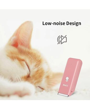 Pet Grooming Clippers Kit - Low Noise Electric USB Rechargeable Trimmer for Dogs, Cats & Pets - Pink - Buy Online on GoSupps.com
