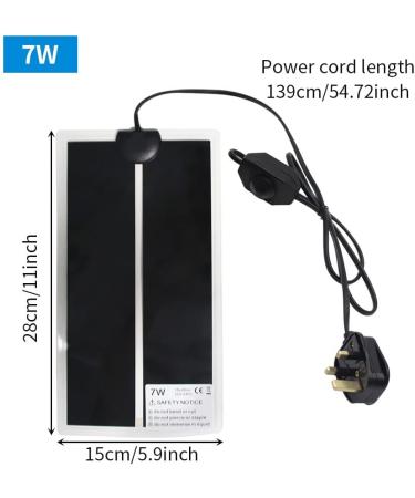 Adjustable Reptile Heating Mat | 7W Heat Pad for Small Animals | Terrarium Pet Tank Warmer for Snake, Turtle, Tortoise, Bearded Dragon, Gecko - Buy Online on GoSupps.com