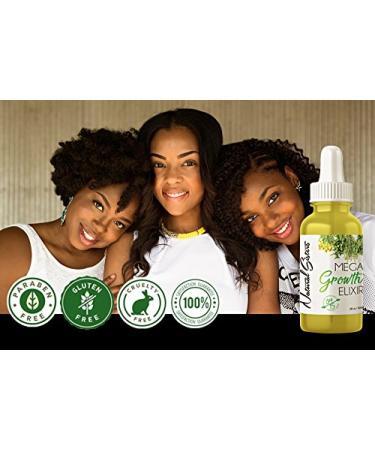 Organic Natural Hair Growth Oil Elixir - Handcrafted Scalp Treatment for Thinning Hair - Made in NYC USA - 2oz - Buy Online on GoSupps.com