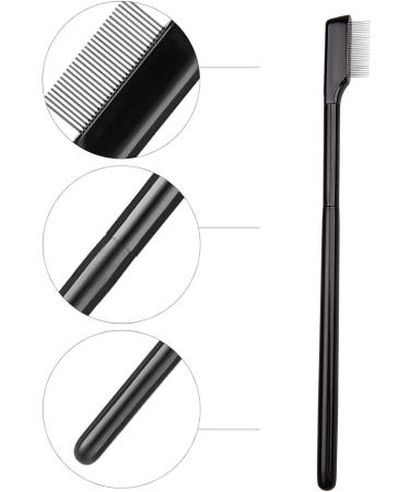 2 Pcs Folding Eyebrow & Eyelash Comb Set - Portable Makeup Tool for Women | Durable Lash Separator & Grooming Brush with Handle - Buy Online on GoSupps.com