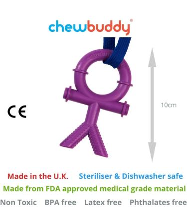 Chewbuddy Sensory Chewy Chew Tags - 2 Pack for Special Needs | Durable & Safe Bite Tags for Kids - Buy Online on GoSupps.com