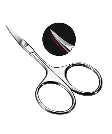 Manual Eyebrow Cutter & Tweezers | Eyebrow Care Scissors for Beard Eyelashes Nose Hair - Silver - Buy Online on GoSupps.com