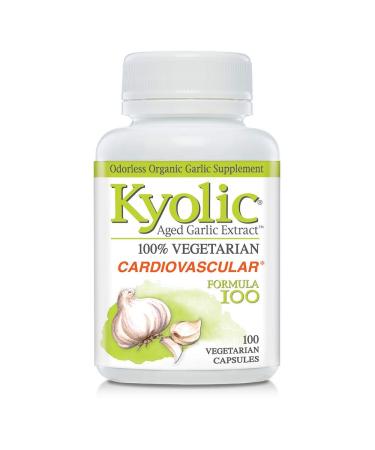Kyolic Garlic Formula 100 Original Vegetarian Formula (100 Veg Capsules) Vegetarian Capsules 100 Count (Pack of 1)