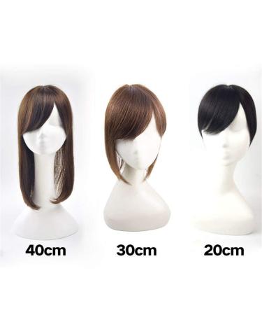 Human Hair Clip-in Hairpiece with Bangs - 16 Black | Perfect for Thinning Hair - International Shipping - Buy Online on GoSupps.com