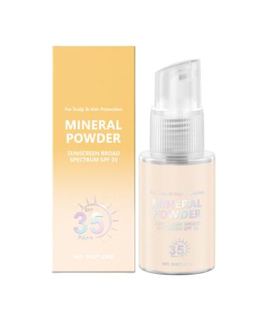 G n rique Sunscreen Powders UV Protection No-Greasy Scalp with Lightweight Formula Skin Care Setting Powder Makeup for Travel Hair Beach Outdoor Workplace Use 35g