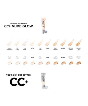 IT Cosmetics Your Skin But Better CC+ and Nude Glow Lightweight Medium Coverage Foundation and Glow Serum - Buy Online on GoSupps.com