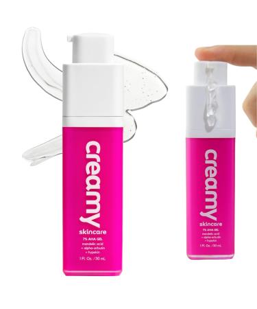 Creamy Skincare Mandelic Gel 7% Exfoliating & Blemish Control Face Gel with Mandelic Acid Alpha-Arbutin Allantoin & Hypskin Gentle Formula 1 fl oz/30mL - Buy Online on GoSupps.com