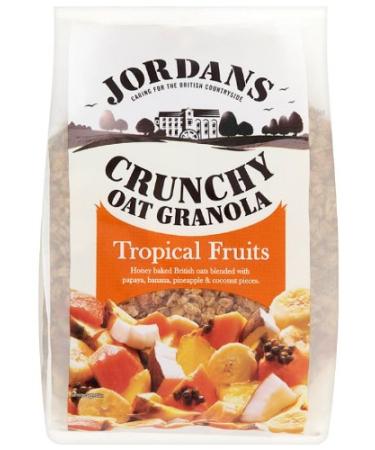 Jordans l'origine Crunchy Granola avoine avec des fruits tropicaux (770g) - Paquet de 2