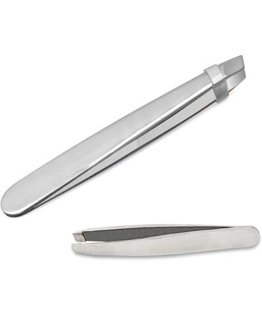 Professional Stainless Steel Tweezers Set for Eyebrows & Facial Hair Removal - Precision Tool for Ingrown Hair & Splinters - Buy Online on GoSupps.com