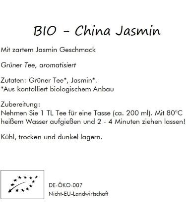  Quertee Quertee Organic Green Tea "China Jasmine" with a delicate jasmine flavor Organic tea 100g from Quertee - Buy Online on GoSupps.com