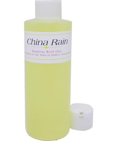 China Rain Scented Body Oil Fragrance Flip Cap - Yellow - 4 oz. - ID#30277 4 Fl Oz (Pack of 1)