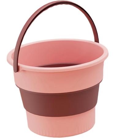 Ioensy Collapsible Bucket Cleaning Bucket Household Laundry Bucket Folding Bucket for Camping Pink - Buy Online on GoSupps.com