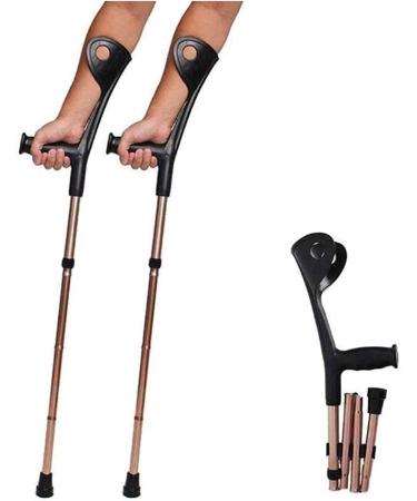 COKVBSKZ LRVTREC Forearm Crutches Adjustable Crutch Foldable Movement Forearm Crutches Adjustable Lightweight Heavy Duty Arm Cuff for Adult Standard Lightweight Arm Crutch - Buy Online on GoSupps.com