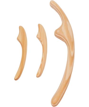 3pcs Cypress Gua Sha Tool Set | Muscle Relaxation & Cellulite Removal Massager for Face Arms Legs Back | Shop Internationally - Buy Online on GoSupps.com