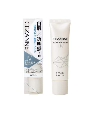 Cezanne UV Tone Up Base  White  1.1 oz (30 g)  Makeup Base  White Skin  SPF 50+/PA++++  Waterproof  1.1 oz (30 g)