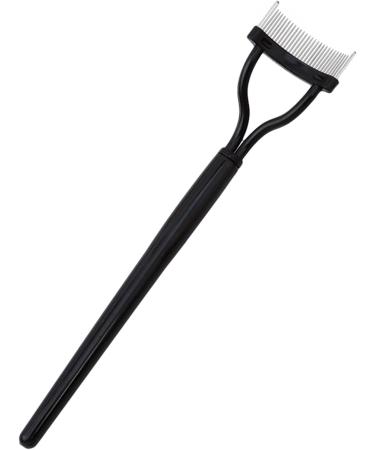 DYSCN Eyelash Comb - Metal Eyelash Separator Tool & Care Brush (Black) | Premium Makeup Accessory for Perfect Lashes - International Shipping Available - Buy Online on GoSupps.com