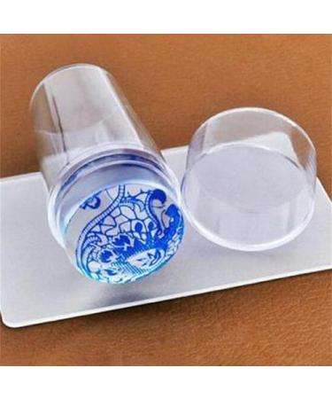 Bodhi2000 Transparent Silicone Nail Art Stamper & Scraper Set - DIY Manicure Tool for Perfect Printing | International Shipping Available - Buy Online on GoSupps.com