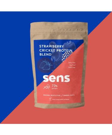  SENS Strawberry Protein - Roasted Insect Protein 455g - Cricket Protein Powder Lactose and Chemical Free - Sports Nutrition - Buy Online on GoSupps.com