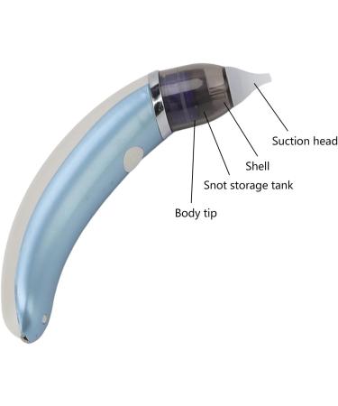 Nose Sucker Electric Nasal Aspirator for Earwax Removal - 5 Gears, Easy Home Use (Blue) - Buy Online on GoSupps.com