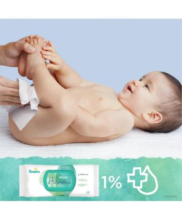 Pampers Aqua Harmonie Baby Wipes 864 Wipes (Pack of 6 x 3 x 48) Fragrance and Alcohol Free With 99% Water and Fibers - Buy Online on GoSupps.com