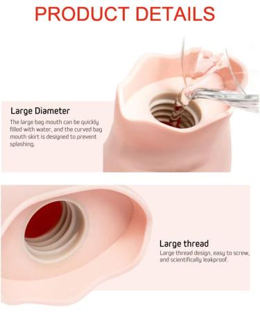 RUKAZA Hot Water Bag Heating Bottle Silicone with Knit Cover - Pain Relief & Hot Compress Therapy (Blue Long) - Buy Online on GoSupps.com