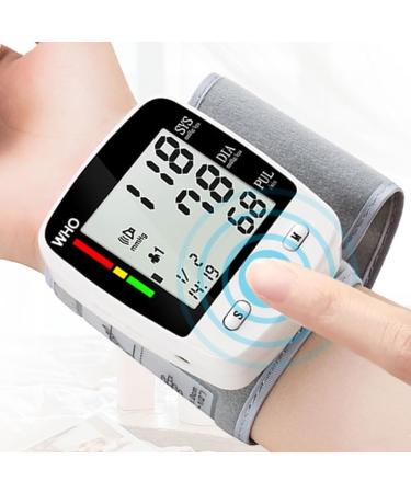 Buy Rechargeable Digital Wrist Cuff Blood Pressure Monitor - Smart Voice Sphygmomanometer with Large Screen & 180 Memory Records - International Shipping Available - Buy Online on GoSupps.com