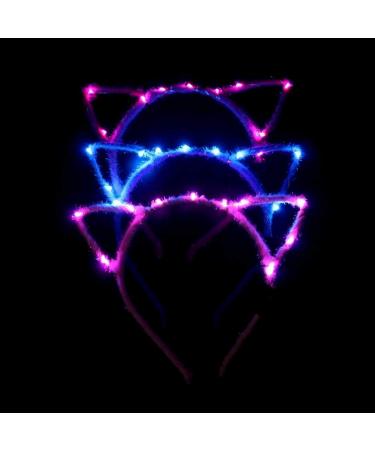 Huwaioury Flashing LED Cat Ear Headband - Party Supplies for Girls | Random Color | International Shipping Available - Buy Online on GoSupps.com