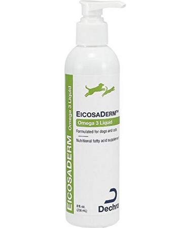 Dechra 192959807226 EicosaDerm Omega 3 Liquid Dog & Cat Nutritional Supplement 8 oz