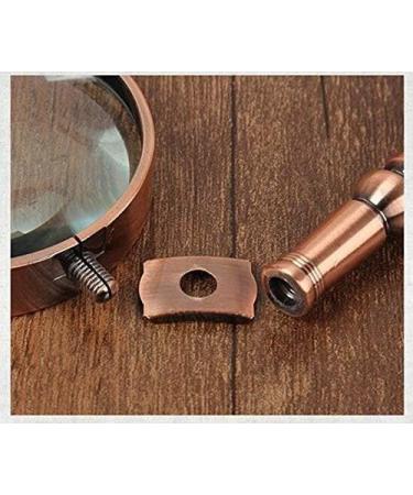 Glass Glass Full Metal Handheld Old Man Reading Magnifier Reading Newspaper HD Optical Glass Bronze Single Magnifier Magnifier for Reading Made in China - Buy Online on GoSupps.com