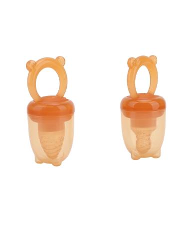 Baby Fruit Feeder Pacifier 2PCS - Silicone Toddler Feeding Tool | Easy Grip & Educational for Safe Eating - Buy Online on GoSupps.com