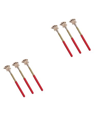 TOVINANNA 6 STK back massage gear made of metal back scratch scratching board massage gift gifts well claw scratch scrapers made of stainless steel metal spatula puller.