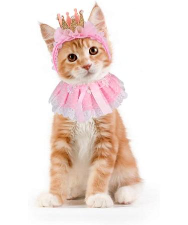 Legendog Princess Cat Bandana & Crown Costume Set for Birthday Parties - Pink - Buy Online on GoSupps.com
