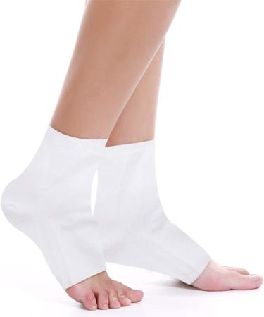FOMIYES 6 Pairs Cracked Heel Socks Heel Anti-Crack Socks Heel Protector Socks Gel Foot Socks Moisturizing Socks Moisturizing Gel Socks Anti Cracked Feet Men and Women Ankle Socks White - Buy Online on GoSupps.com