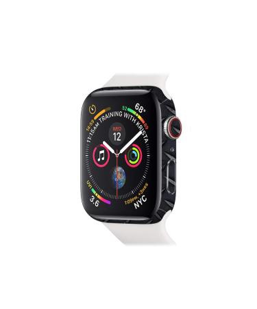 MightySkins Skin Compatible With Apple Watch Series 4 & 5 & 6 44mm - Black Diamond Plate Protective, Durable, and Unique Vinyl Decal wrap cover Easy To Apply, Remove, and Change Styles Made in the USA