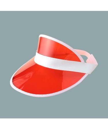 Konxi 4 Pack Unisex Transparent Plastic Sun Visor - Perfect for Golf Tennis & Poker Parties - Stylish 80s Sun Cap - International Shipping Available - Buy Online on GoSupps.com