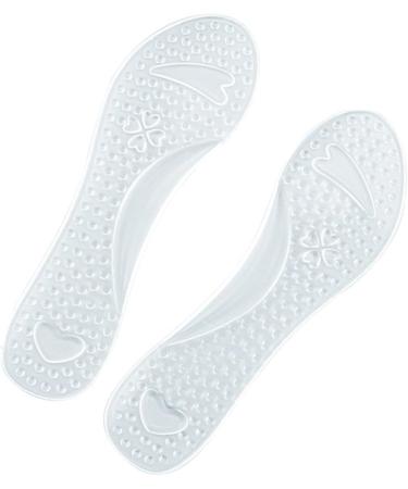 NOLITOY Silicone Cropped Insoles - 3 Pairs Foot Care Gel Arch Support Cushions for Ladies - Non-Slip Foot Therapy Insoles - Buy Online on GoSupps.com