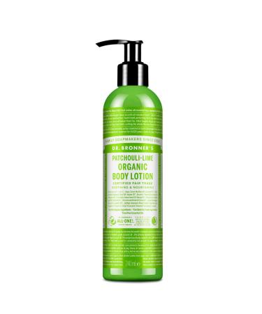 Dr.Bronners & everything an organic lotion for the hands & body patchouli lime 8-ounce pump bottles (pack of 2) by Dr.Bronners Beauty Patchouli Limette 240 ml (1 Pack)