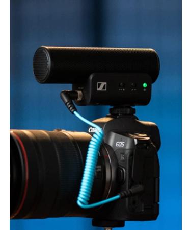Sennheiser MKE 400 Directional On-Camera Shotgun Microphone - 3.5mm TRS/TRRS Connectors for DSLR, Mirrorless & Mobile - Buy Online on GoSupps.com