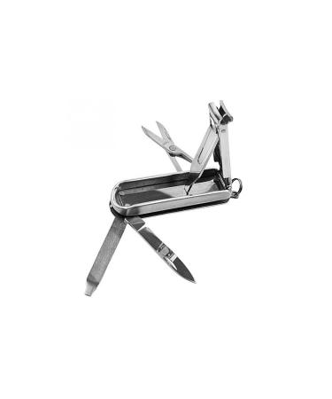 UNbit Nail Clipper Multifunctional Folding Manicure Nail Clipper Stainless Steel Scissors with Keychain Holder Portable Nails Trimming Tool