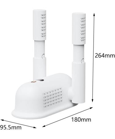 Amagogo Shoe Dryer - Portable Boot Warmer Quick Heating for Travel Office & Hotel | Electrical Shoe Dryer for Socks & Shoes - White - Buy Online on GoSupps.com