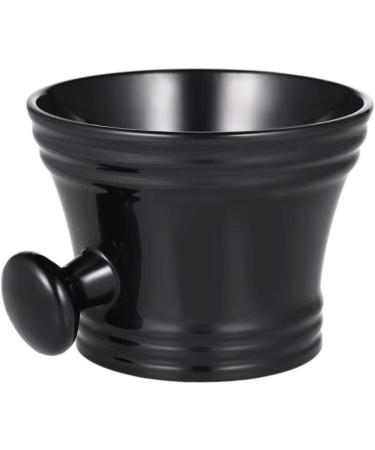 Plastic Shaving Brush Bowl With Handle For Facial Cleansing Foam For Men 2Pcs