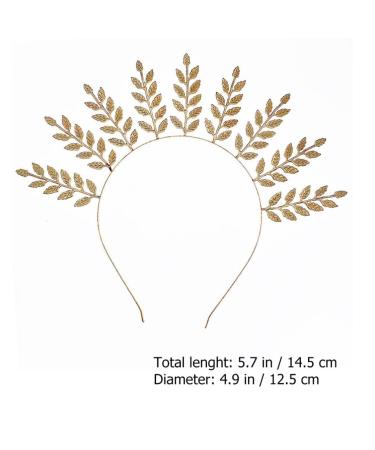 Beaupretty Greek Goddess Leaf Headband - Golden Headdress for Halloween Costumes & Themed Parties - Buy Online on GoSupps.com