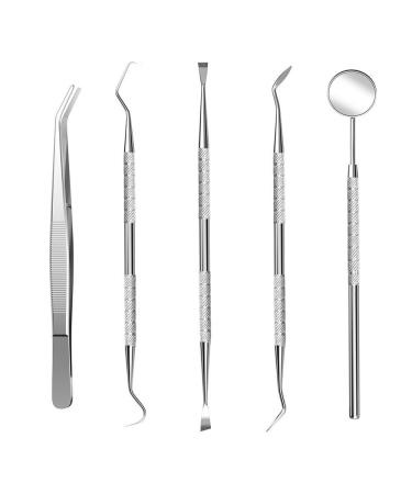 Dental Plaque and Tartar Removal Tool Kit - Professional Stainless Steel Hygiene Instruments for Dental Care - Buy Online on GoSupps.com