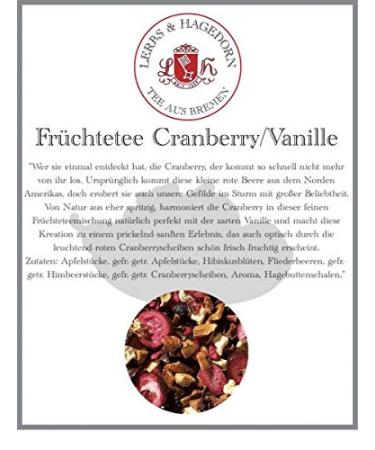 Lerbs & Hagedorn Cranberry/Vanilla Fruit Tea 1kg - Cranberry-Vanilla