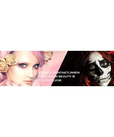 Eyecatcher 84080441-952 Colored Contact Lenses - 12 Month Angelic White for Carnival Mardi Gras & Halloween - Buy Online on GoSupps.com
