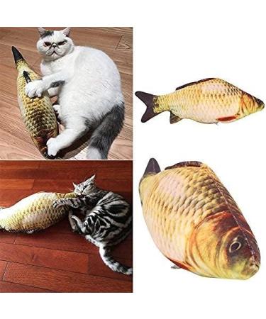 Yosoo Cat Toy Fish with Catnip | Plush Cotton Chew Toy | 40cm (15.7in) | International Shipping - Buy Online on GoSupps.com